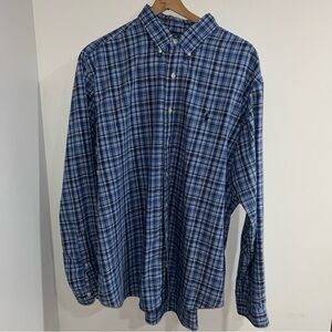 Ralph Lauren Men's Blue Checkered Shirt
